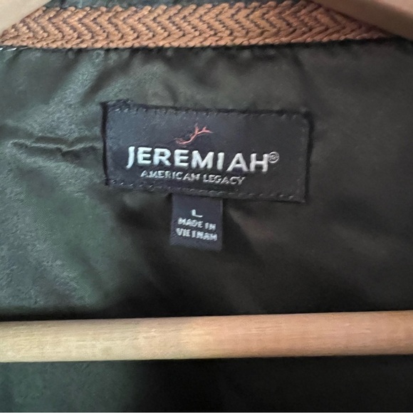 Jeremiah American Legacy Mens (L) Brown Plaid Wool Blend Flannel Shirt Shacket - Picture 4 of 6